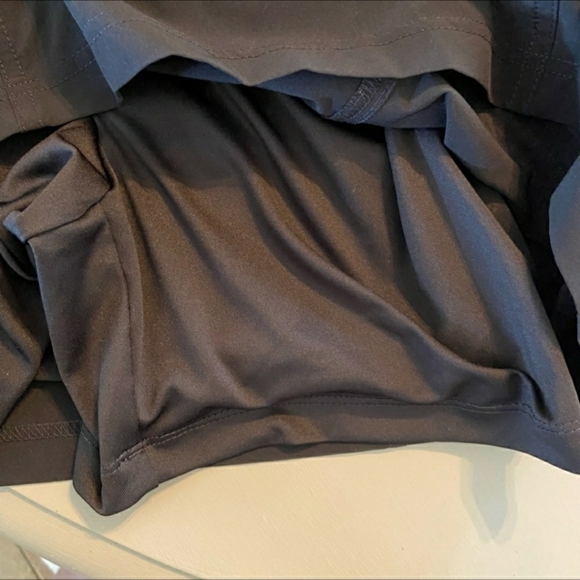 Chicos Zenergy Black Skort Size 0 (4) XS Zipper Pockets Sporty Stretch Tie Waist - Picture 4 of 6